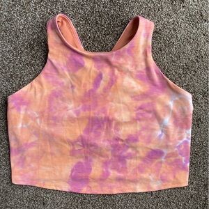 Tie-Dye Pink and Orange Women's Sleepwear Top